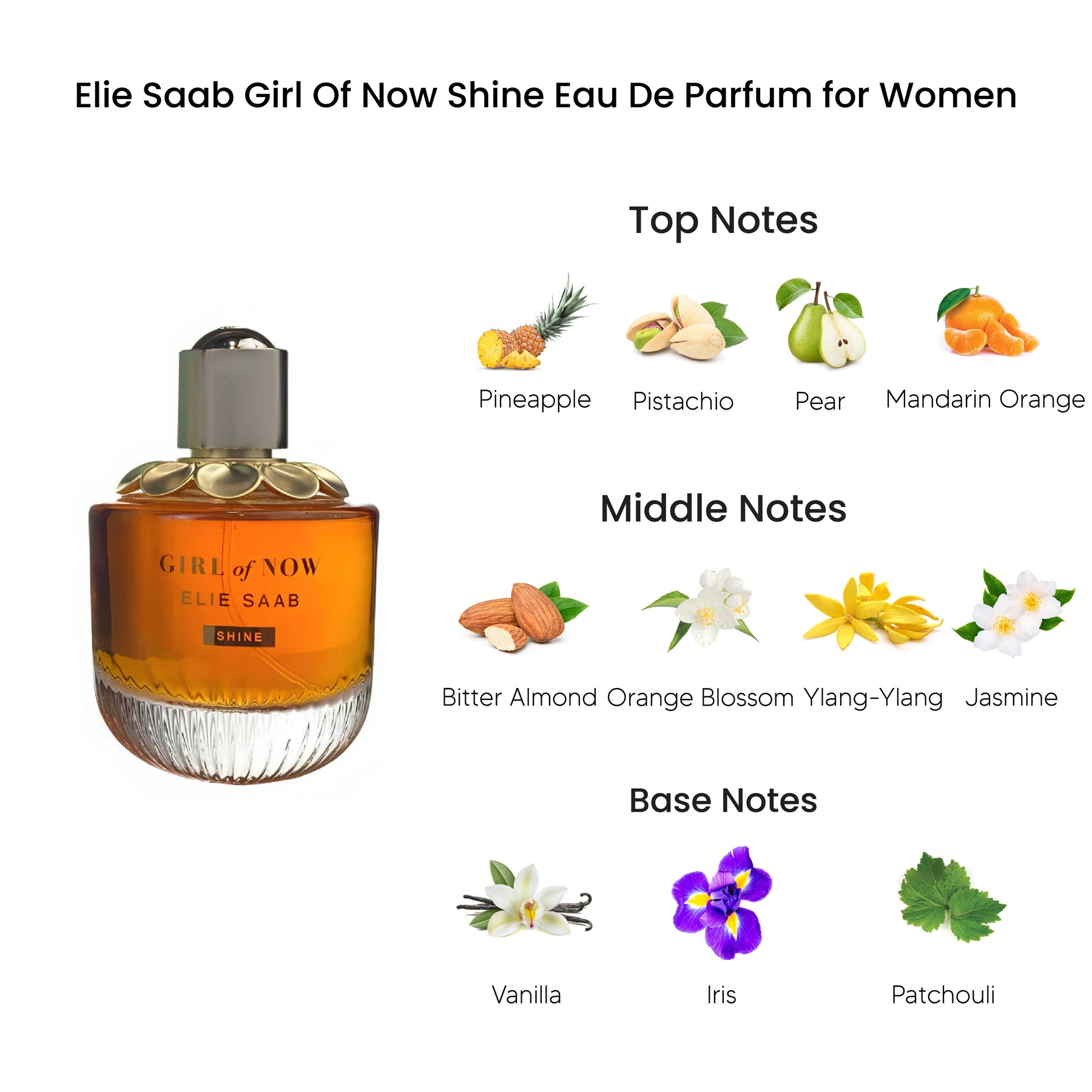 Elie Saab Girl Of Now Shine Eau De Parfum for Women 90ML