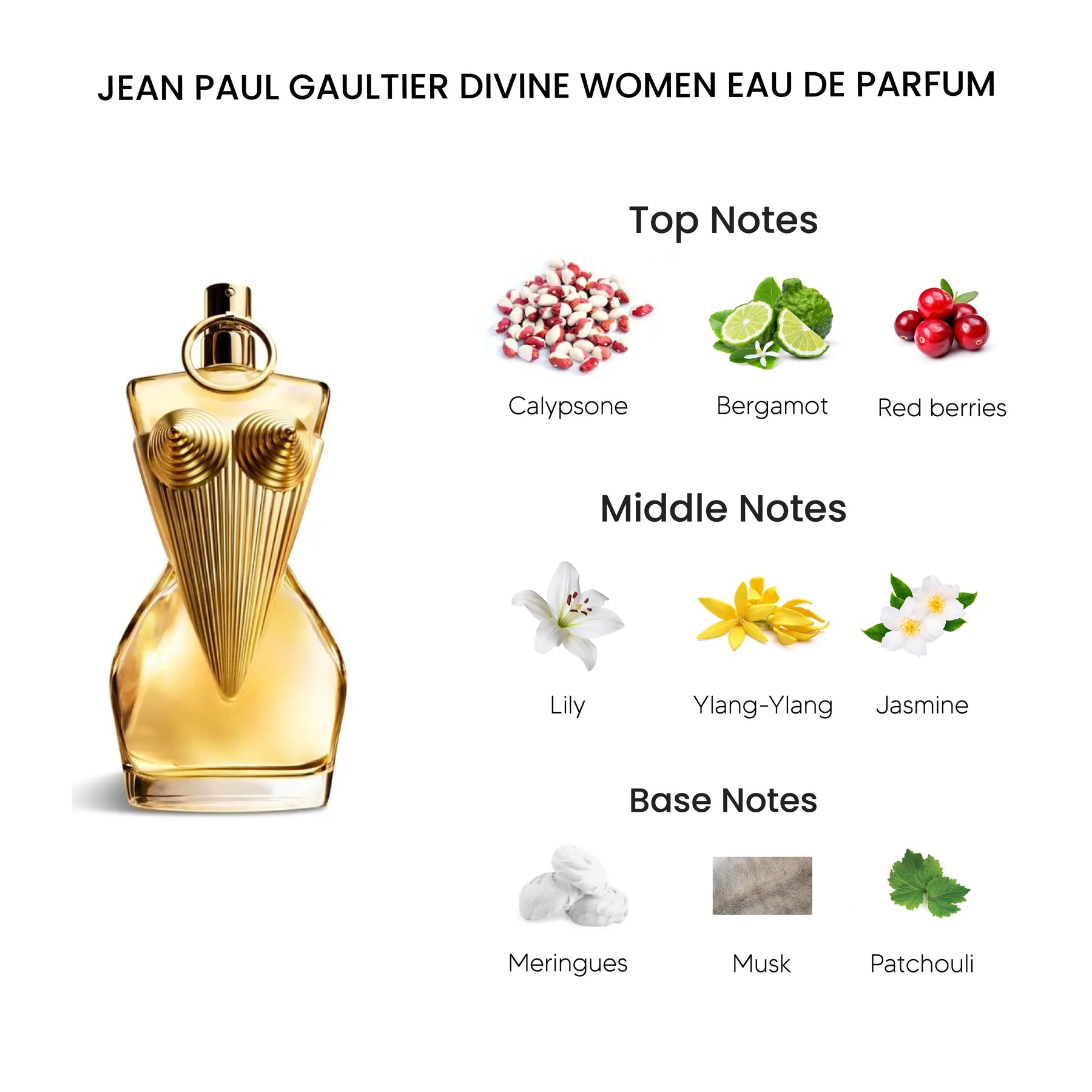 Jean Paul Gaultier Divine Eau De Parfum for Women 100ML