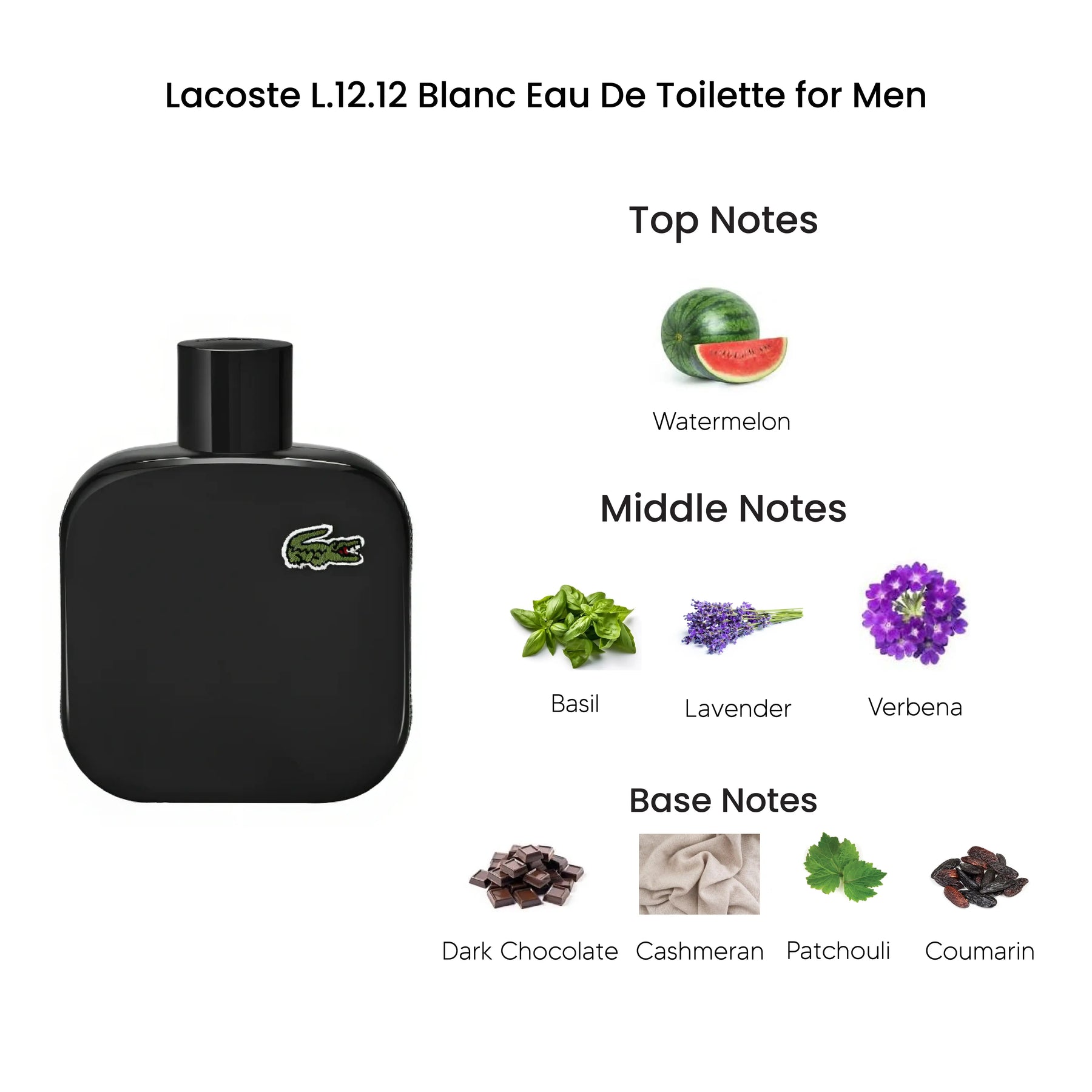 Lacoste L.12.12 Noir Eau De Toilette for Men 100ML
