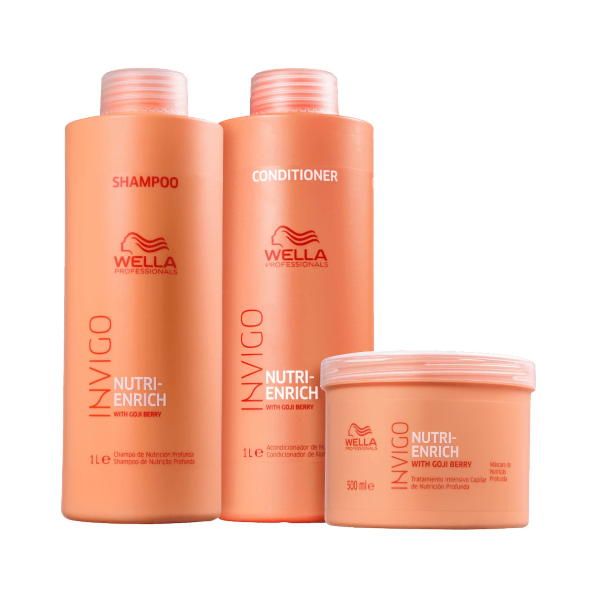 Kit Wella Professionals Invigo Nutri-Enrich Salon Triplo (3 Produtos)