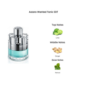 Azzaro Wanted Tonic Eau De Toilette For Men 100ML