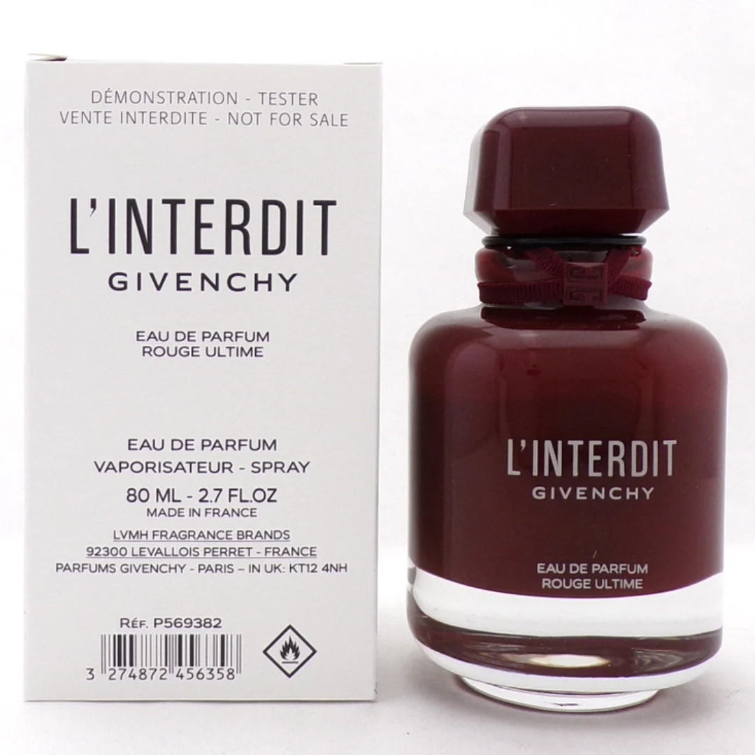 Givenchy L’Interdit Rouge Ultime Eau De Parfum for Women 80ML Tester
